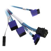 Кабель SuperMicro CBL-SAST-0811 HDmSAS-4SATA 70см, внутренний