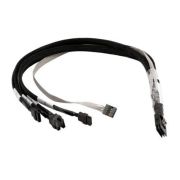Кабель Adaptec ACK-I-mSASx4-4SATAx1-SB-1M R mSASI x4 (SFF-8087) to (4) x1 SATA