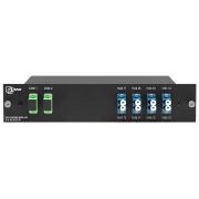 Мультиплексор DWDM двухволоконный 4-канальный в 1/2-слоте