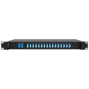 Мультиплексор DWDM двухволоконный 16-канальный, каналы 45-60, 1U 19