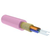 Кабель волоконно-оптический, 4 волокна, многомодовый 50/125мкм, стандарта OM4, распределительный, с плотным буфером, LSZH -40C нг(A)-HFLTx, маджента