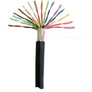 Кабель NETLAN U/UTP 16 пар, Кат.5 (Класс D), 100МГц, одножильный, BC (чистая медь), внешний, PE до -40C, черный, 305м