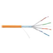 Кабель NIKOLAN F/FTP 4 пары, Кат.6a (Класс Eа), тест по ISO/IEC, 500МГц, одножильный, BC (чистая медь), 23AWG (0,56мм), внутренний, LSZH нг(А)-HFLTx