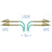 Патчкорд оптический LC/UPC MM Duplex 5 метров