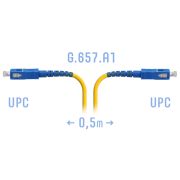 Патчкорд оптический SC/UPC SM G.657.A1 0,5 метра