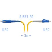 Патчкорд оптический LC/UPC-SC/UPC SM G.657.A1 3 метра