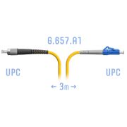 Патчкорд оптический LC/UPC-FC/UPC SM G.657.A1 3 метра