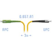 Патчкорд оптический SC/APC-FC/UPC SM G.657.A1 3 метра