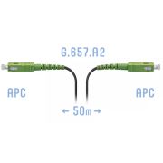 Патчкорд оптический FTTH SC/APC, кабель 604-02-01, 50 метров