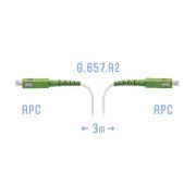 Патчкорд оптический FTTH SC/APC, кабель 604-02-01W, 3 метра