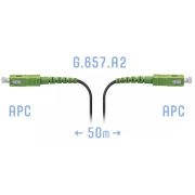 Патчкорд оптический FTTH SC/APC, кабель 604-04-01, 50 метров