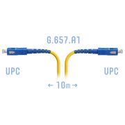 Патчкорд оптический SNR-PC-SC/UPC-A SM 10 м, сверхгибкое волокно