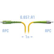 Патчкорд оптический FC/APC-SC/APC SM G.657.A1 1 метр
