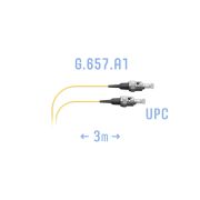 Шнур монтажный оптический ST/UPC SM G.657.A1 3 метра