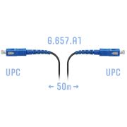 Патчкорд оптический FTTH SC/UPC, кабель 604-02-01, 50 метров