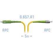 Патчкорд оптический FC/APC-SC/APC SM G.657.A1 5 метров