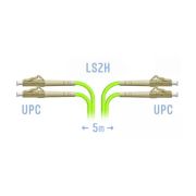 Патчкорд оптический LC/UPC-LC/UPC MM (OM5) Duplex 5 метров, 2мм