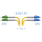 Патчкорд оптический LC/UPC-LC/APC SM G.657.A1 Duplex 1 метр
