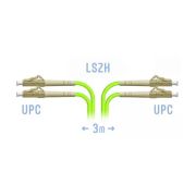 Патчкорд оптический LC/UPC-LC/UPC MM (OM5) Duplex 3 метра, 2мм