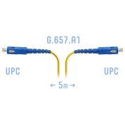 Патчкорд оптический SC/UPC SM G.657.A1 5 метров, 2мм