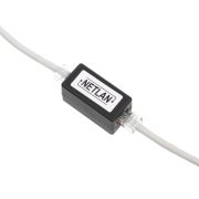 Кабельный соединитель NETLAN RJ45-RJ45 (8P8C), Кат.5e (Класс D), 100МГц, неэкранированный, черный, уп-ка 10шт.