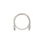 Коммутационный шнур NETLAN U/UTP 4 пары, Кат.5е (Класс D), 100МГц, 2хRJ45/8P8C, заливной, BC (чистая медь), LSZH нг(B)-HF, серый, 1м, уп-ка 10шт.
