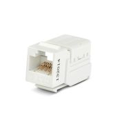 Вставка Keystone Jack RJ-45(8P8C),категория 6, 110 IDC, заделка с помощью NE-TOOL, белая