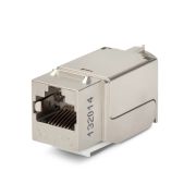 Вставка Keystone Jack RJ-45(8P8C), категория 5e, экранированная, 110 IDC, заделка с помощью NE-TOOL, белая