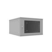 Шкаф телекоммуникационный настенный 6U, 523х450х332мм серия LITE (стеклянная дверь)