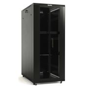 Шкаф напольный 19-дюймовый, 42U, 2055x600х1200 мм (ВхШхГ), передняя и задняя распашные перфорированные двери (75%), ручка с замком