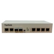 Оптический мультиплексор, 4 Е1+1 Gb Ethernet, 1U, 2 шасси под SFP