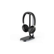 Гарнитура BH76 with Charging Stand UC Black USB-A, Беспроводная BT,BHC76,Зарядка Qi,HD звук,Шумоподав.ANС,Черн