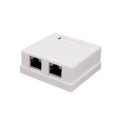 Розетка настенная RJ-45, 8P8C, Cat.6, 2 порта FTP (10-0353) Компьютерная розетка