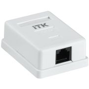 GENERICA Розетка информационная настенная RJ45 кат. 5Е FTP 1 порт (CS2-1C5EF-12-G) Розетка информационная настенная RJ45