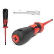 Отвертка СЛИМ PH1х80 Диэлектрическая отвертка шлицевая