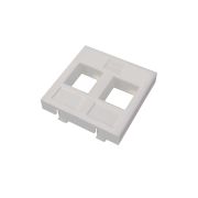 Адаптер Mosaic 45х45 мм для модуля Keystone, 2 порта, белый (DR-5303) Адаптер