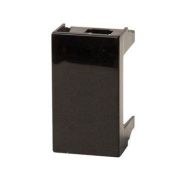 Заглушка Viva на 1 модуль черная Заглушка для кабель-канала