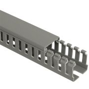 Кабель-канал перфорированный 40х40 ИМПАКТ серый (CKM50-040-040-1-K03) Кабель-канал перфорированный