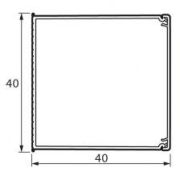 Мини-канал 40x40 мм METRA (638196) Короб
