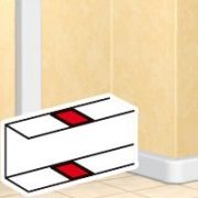 DLP накладка на стык профиля для кабель-каналов 80х35 80х50 150х50 белый (010691) Накладка на стык
