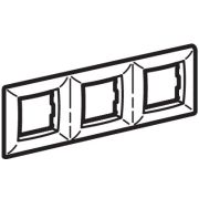 Рамка на 2+2+2 модуля (трехместная), слон. кость (75013O) Рамка трехместная, Brava