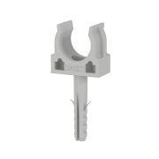 Держатель с защелкой и дюбелем D25 (100 шт) (51325) Держатель с защелкой и дюбелем