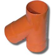 Тройник для двустенных труб, 45°, D125 (019125) Тройник для двустенных труб