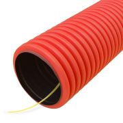 Труба ПНД двустенная гибкая d125 тип 450 (SN9) с/з красная (PR15.0037) Труба гибкая двустенная