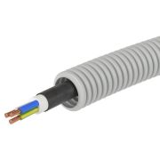 Труба ПВХ D20 + ВВГнг(А)-LS 3х1,5 (ГОСТ+) (9L920100) Труба гофрированная с кабелем