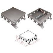 КМ IP55-2020, 12 вводов, нержавейка Коробка монтажная электротехническая