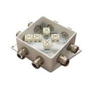 КМ-О (10к*6,0)-IP66-120х120, три ввода Коробка монтажная огнестойкая