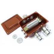 ККМТ-10 У3 IP31 (zeta30370) Коробка клеммная металлическая с муфтами ТР для трубной электропроводки ККМТ