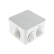 Коробка JBS070 70х70х40, 6 вых., IP44, белая (44056W-1) Коробка монтажная