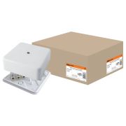Коробка КР 75х75х28 ОП с клеммной колодкой, белая, IP40 (SQ1401-0206) Распаячная коробка
